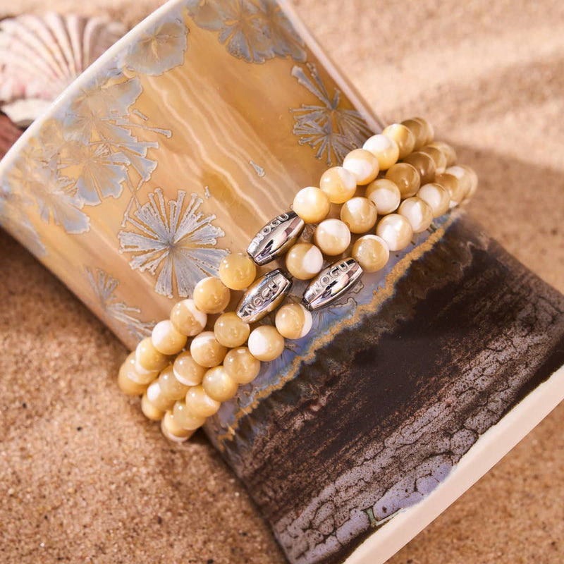 Bracelet Abalone | Caramel x Argent