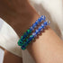 Saphir | Argent sterling .925 | Bracelet Verre Luciole