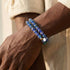 Saphir | Argent sterling .925 | Bracelet Verre Luciole