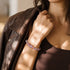 Purple Firefly Glass Confetti Bracelet