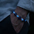 Veloura | Firefly Glass Butterfly Bracelet & Hammered Silver Bracelet