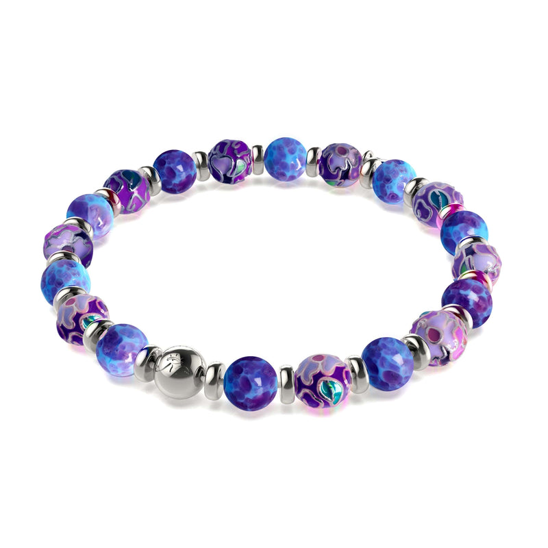 Amara Bloom Enamel x Silver Bracelet 2 Set