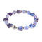 Veloura | Firefly Glass Butterfly Bracelet & Hammered Silver Bracelet