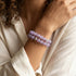Lilas | Argent sterling .925 | Bracelet Verre Luciole
