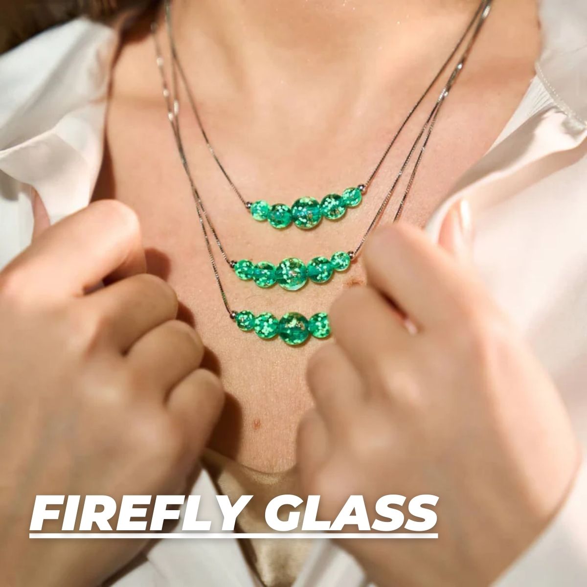 FIREFLY GLASS NECKLACES