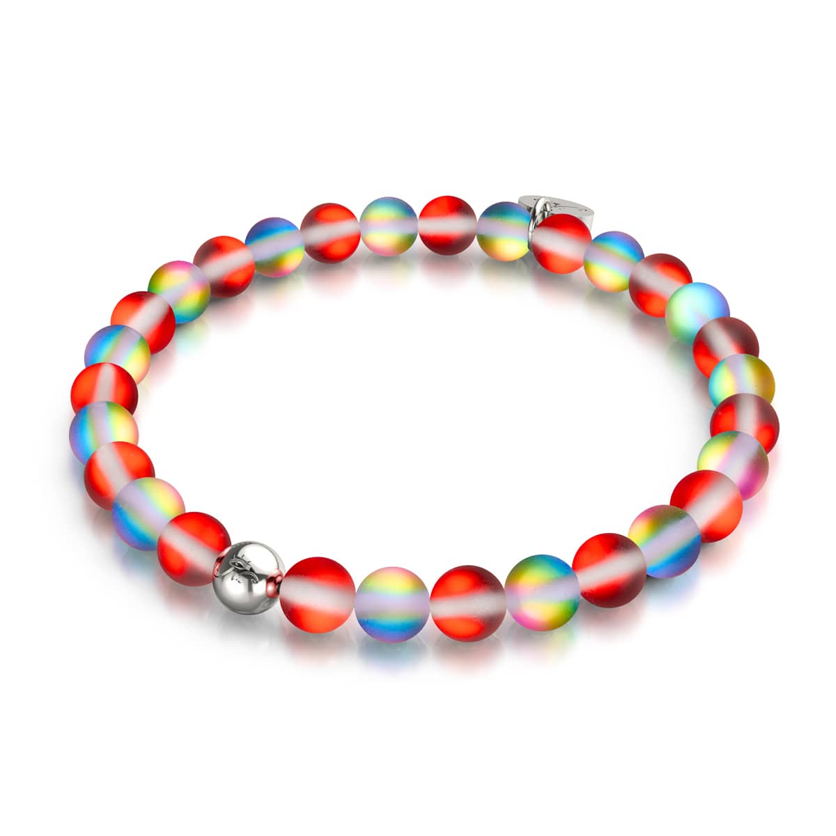 Grenade | Argent | Bracelet de perles de verre sirène