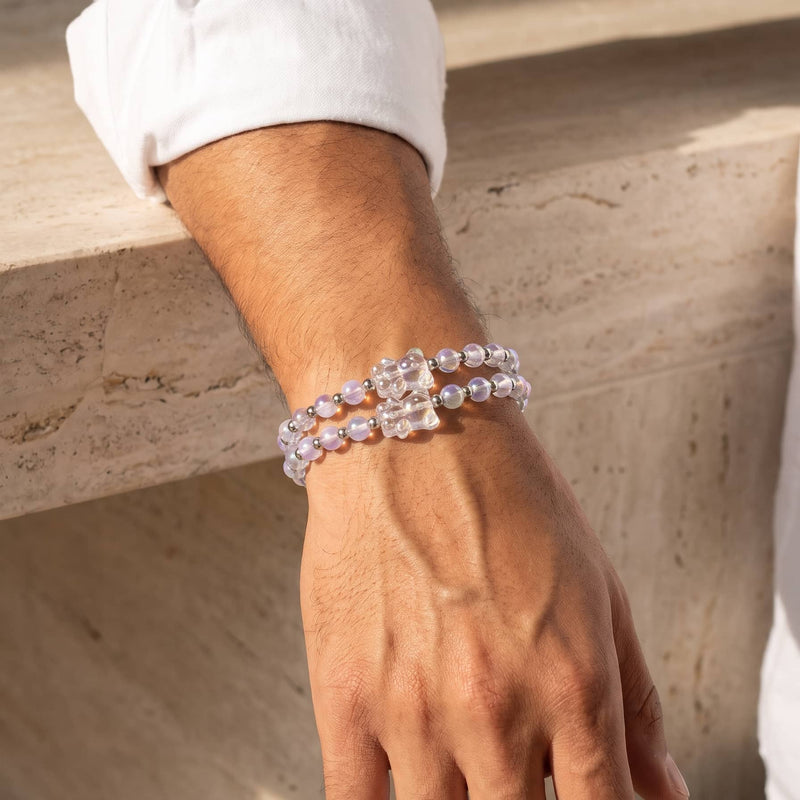 Cristal Licorne | Argent | Bracelet Ours Scintillant