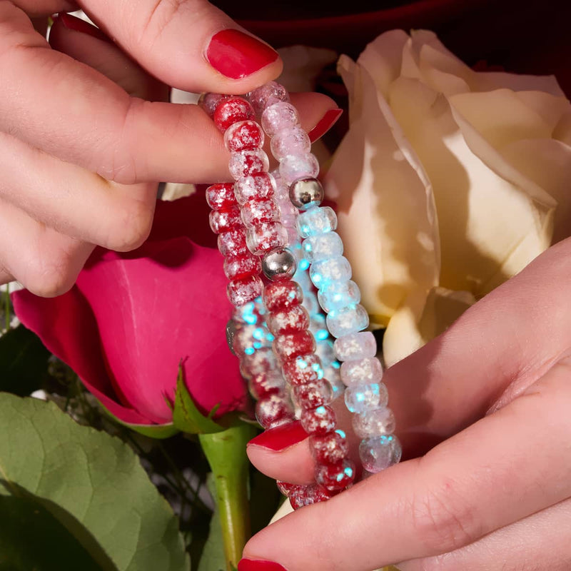Sweetheart Glow | Firefly Glass Foil Bracelet