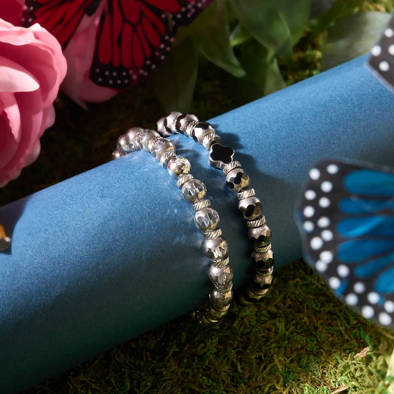 Silver | Chrome Clover Bracelet