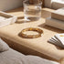 Gold x White Luminous Enamel | Smile Bracelet