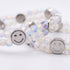 Rainbow White Mermaid Glass x White Luminous Enamel | Smile Bracelet