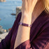 Amethyst x Lilac Luminous Enamel | Smile Bracelet