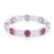 Rainbow White Mermaid Glass x Pink Luminous Enamel | Smile Bracelet