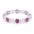 Rainbow White Mermaid Glass x Pink Luminous Enamel | Smile Bracelet