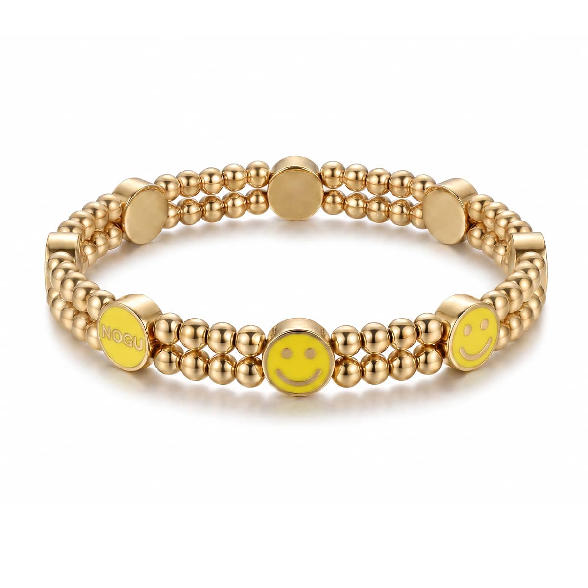 Gold x Sunshine Luminous Enamel | Smile Bracelet