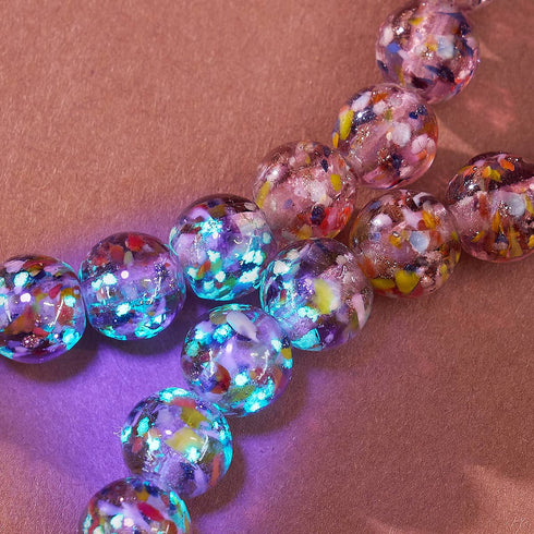 Mystic Purple | Firefly Glass Confetti Bracelet