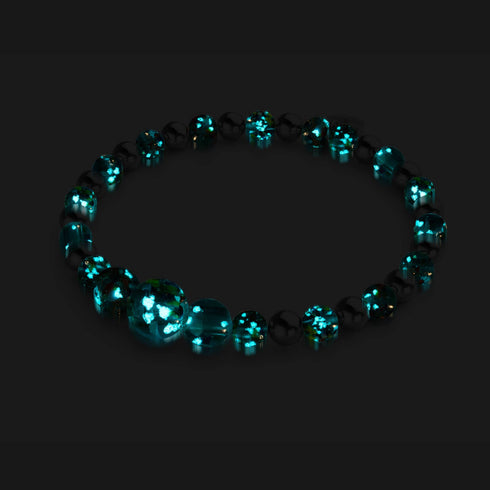 Teal | Firefly Glass Confetti Cascade Bracelet