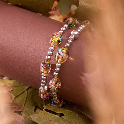 Caramel Rose | Lunar Glass Bloom Bracelet