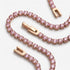 18k Rose Gold x Pink Crystal | Tennis Club Bracelet