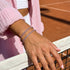 18k Rose Gold x Pink Crystal | Tennis Club Bracelet
