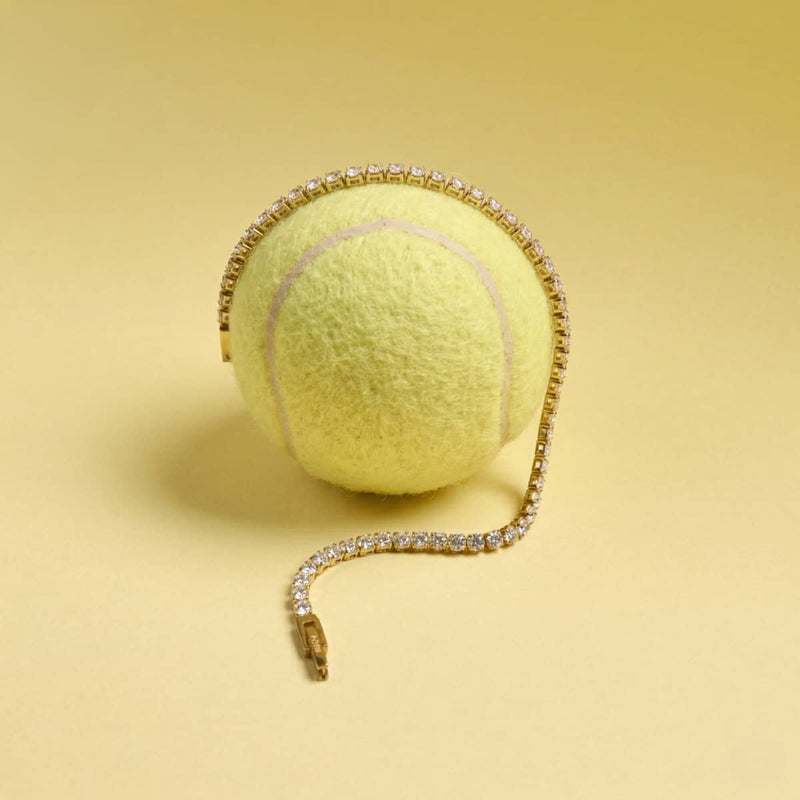 18k Gold x Crystal | Tennis Club Bracelet