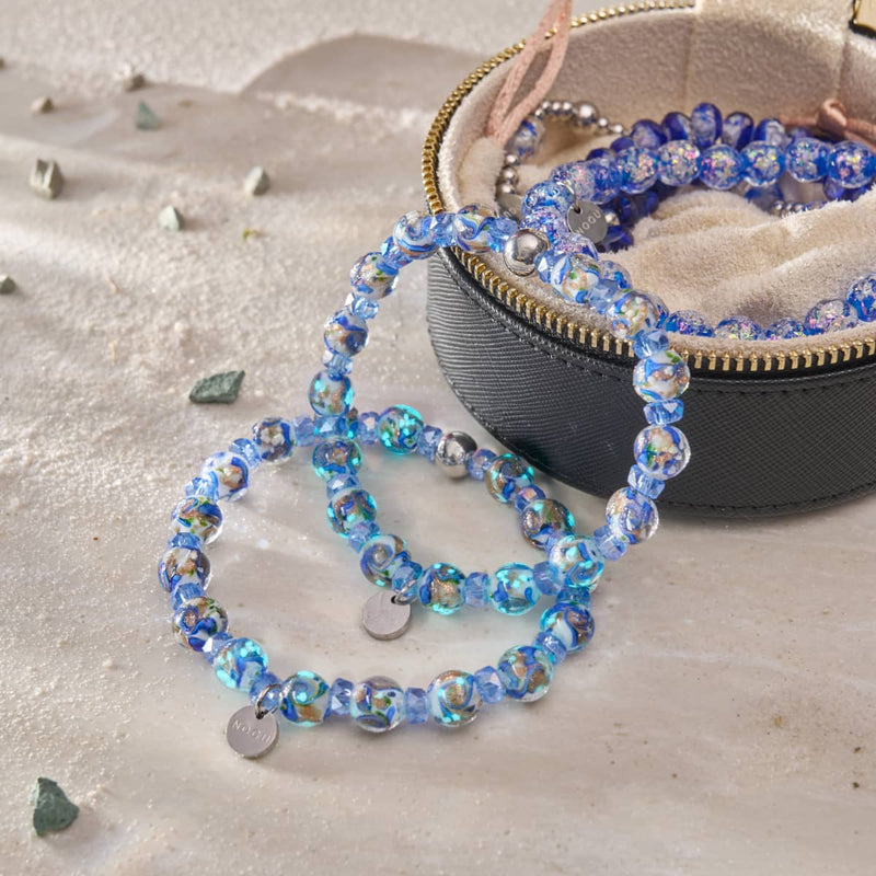 Topaz Storm | Firefly Glass x Crystal Swirl Bracelet
