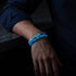 Aquamarine Ombre | 6mm Firefly Glass Bracelet