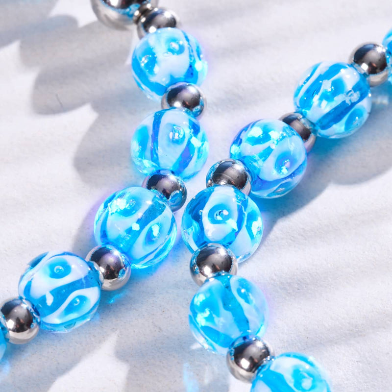 Blue Wave | Firefly Glass Bracelet