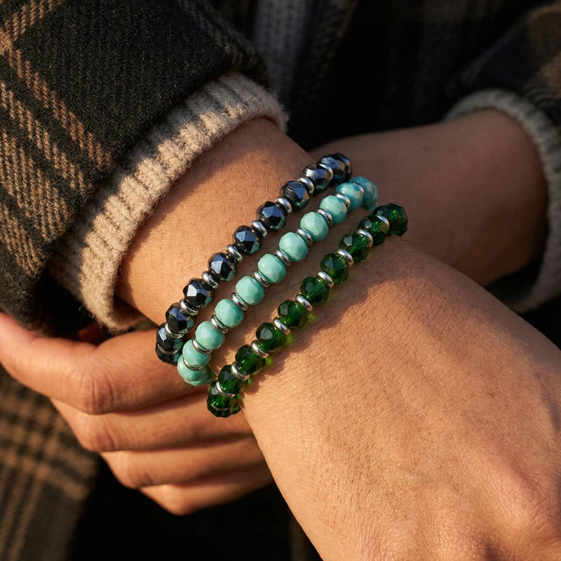 Radiant Facets Bracelets 3-Set