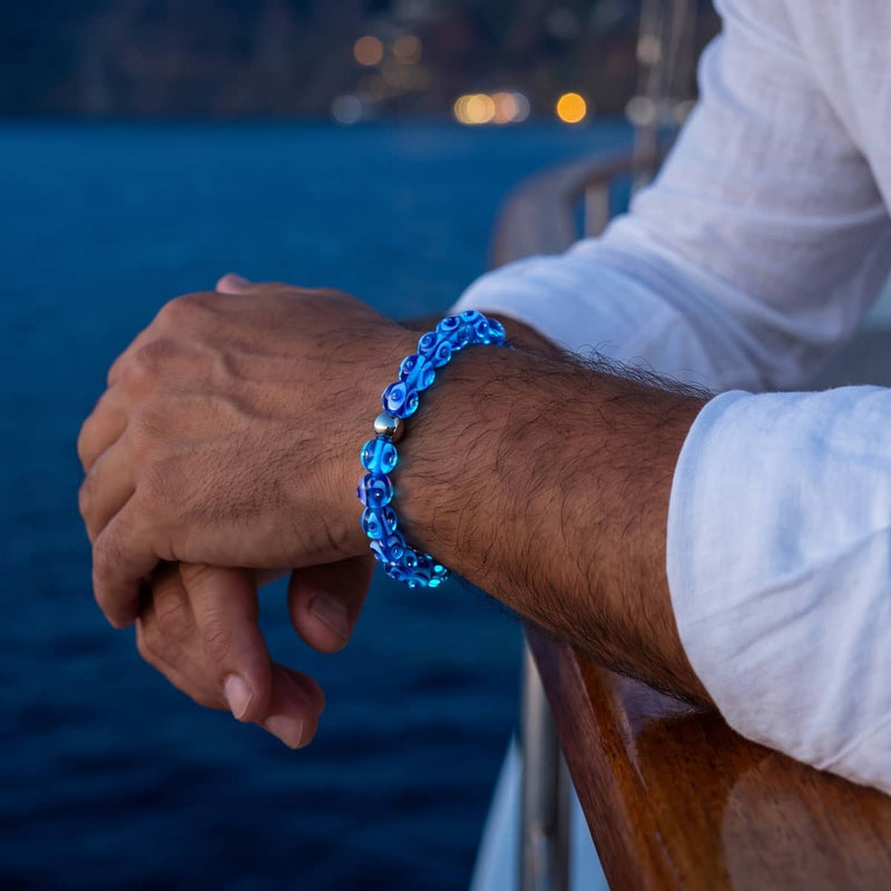 Mediterranean Wave | Firefly Glass Tide Bracelet