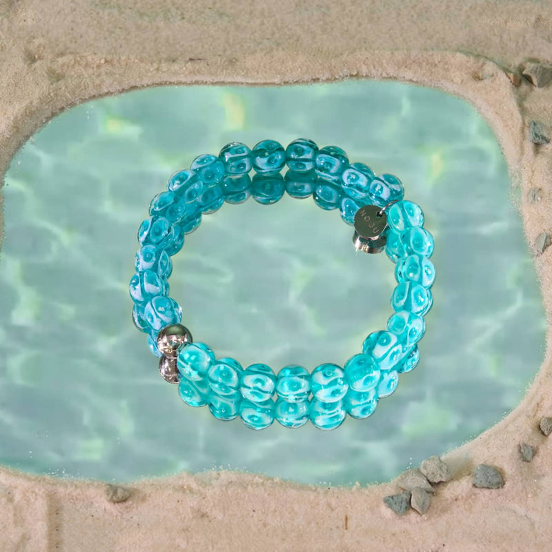 Teal Wave | Firefly Glass Tide Bracelet