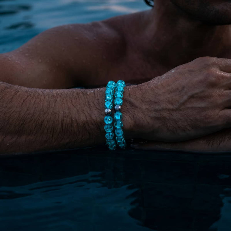 Teal Wave | Firefly Glass Tide Bracelet