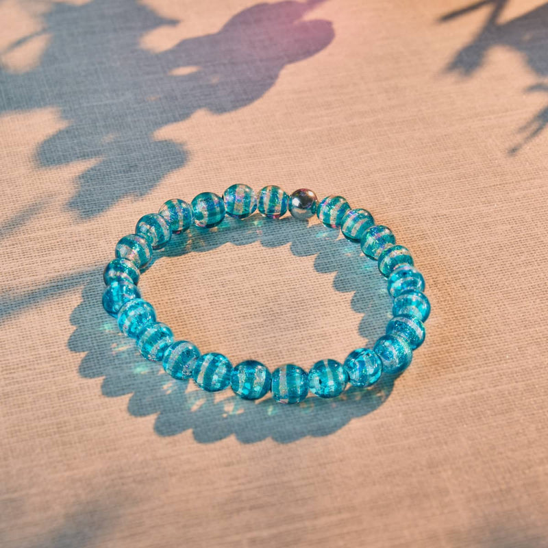 Teal Candy | Firework Glass Sugar Bracelet