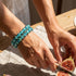 Teal Candy | Firework Glass Sugar Bracelet