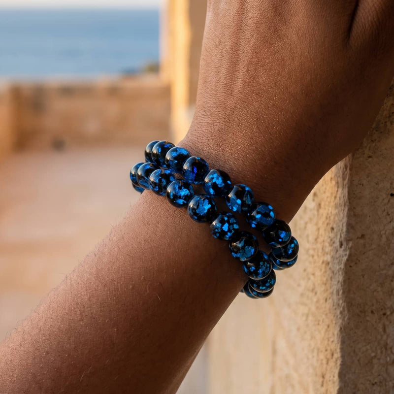 Azure Eclipse | Lunar Glass Bracelet