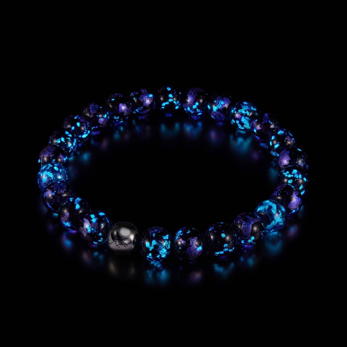 Éclipse violette | Bracelet en verre lunaire