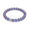 Bleu Caspienne | Bracelet en verre de tigre