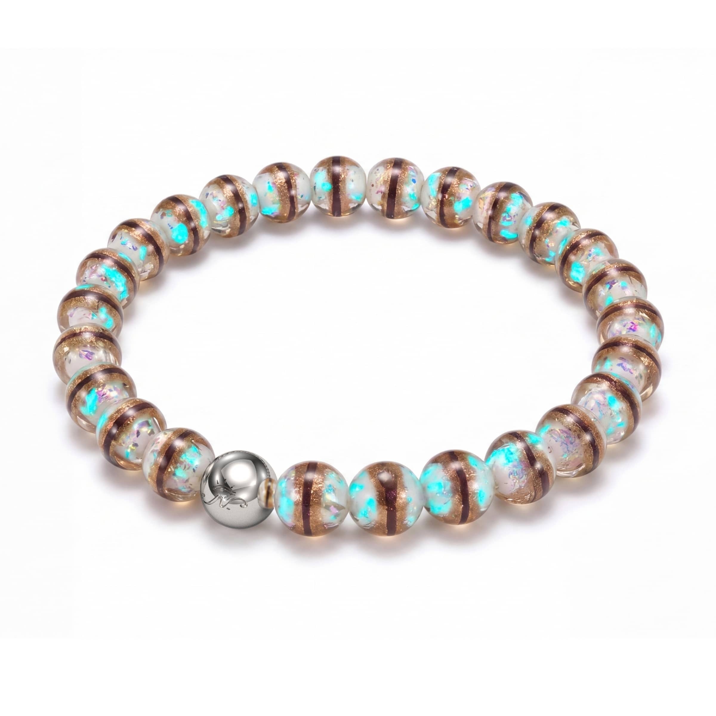 Siberian White | Tiger Glass Bracelet