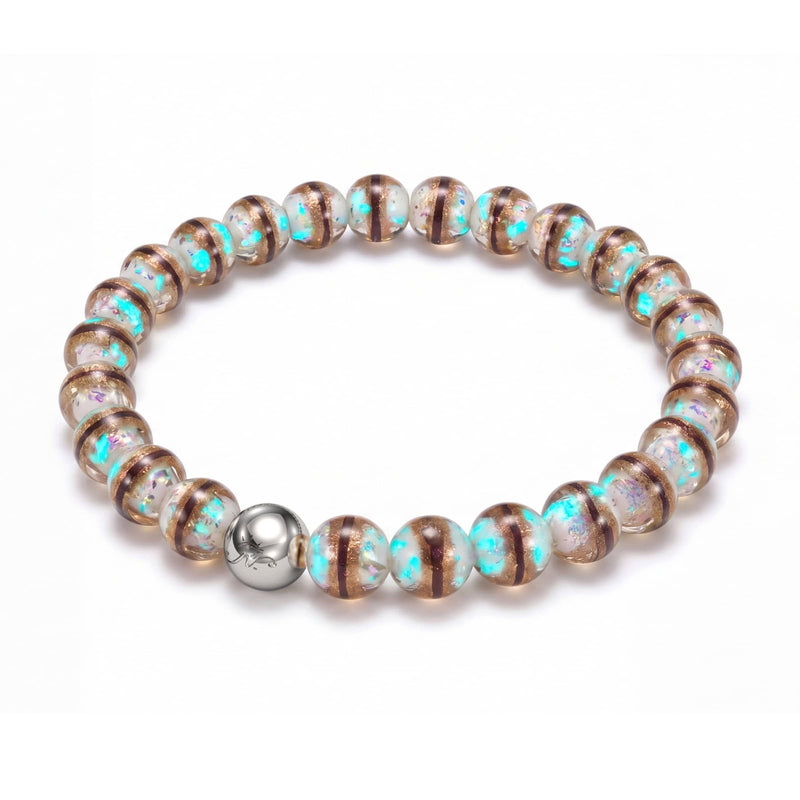 Siberian White | Tiger Glass Bracelet