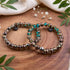 Bengale en bronze | Bracelet en verre de tigre