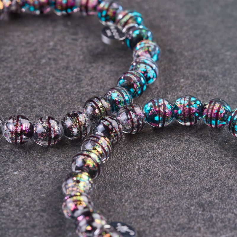 Atomic Fuchsia | Firework Glass Orbit Bracelet