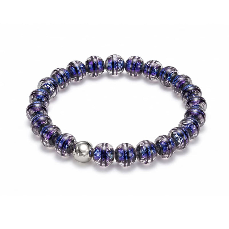 Midnight Sapphire | Firework Glass Orbit Bracelet