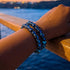 Midnight Sapphire | Firework Glass Orbit Bracelet