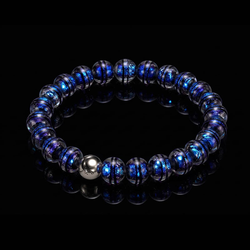 Midnight Sapphire | Firework Glass Orbit Bracelet