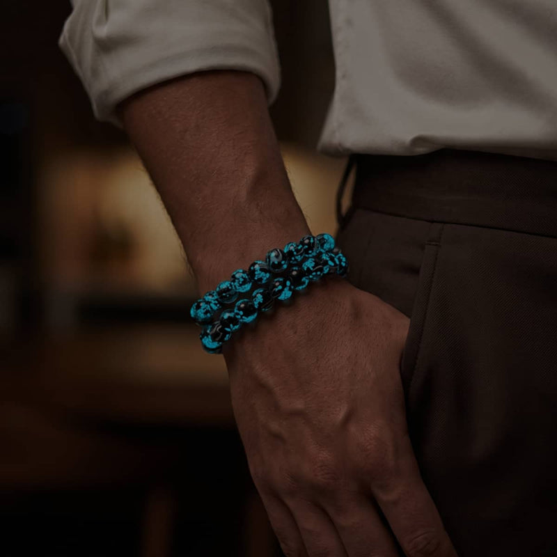Noir | Firefly Glass Bracelet Bloomswirl