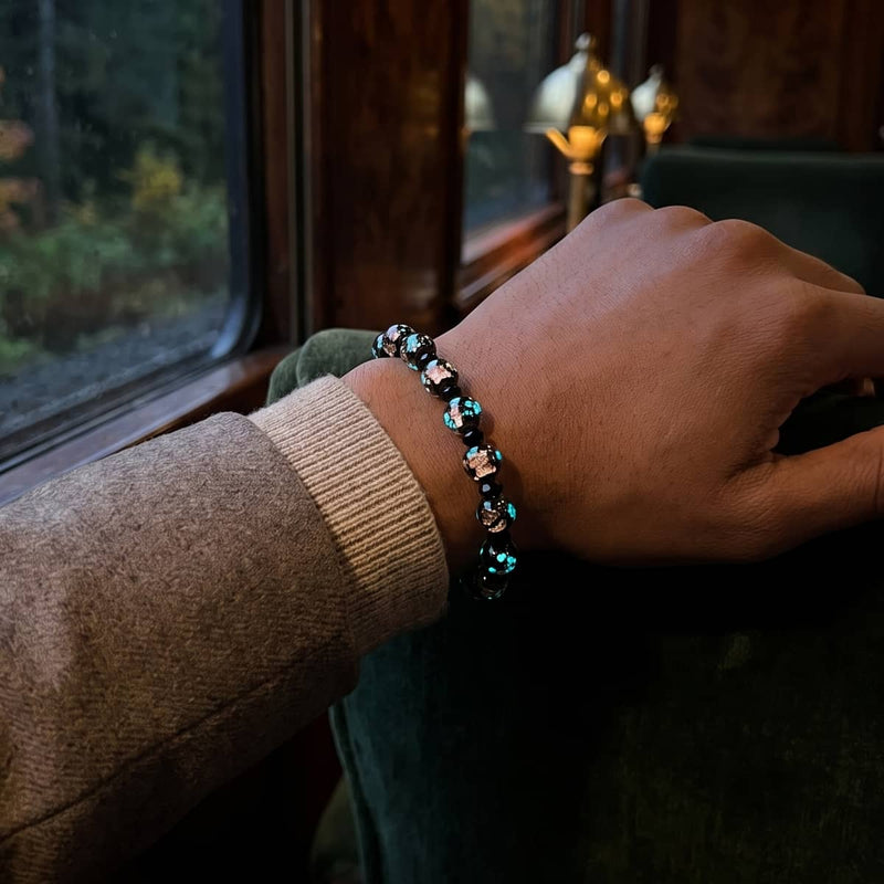 Éclipse Vanilla | Bracelet en cristal de verre lunaire