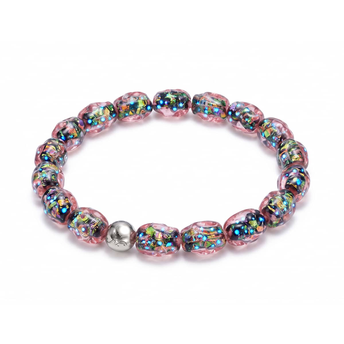 Potion Rosé | Firework Glass Bracelet Micro Cailloux