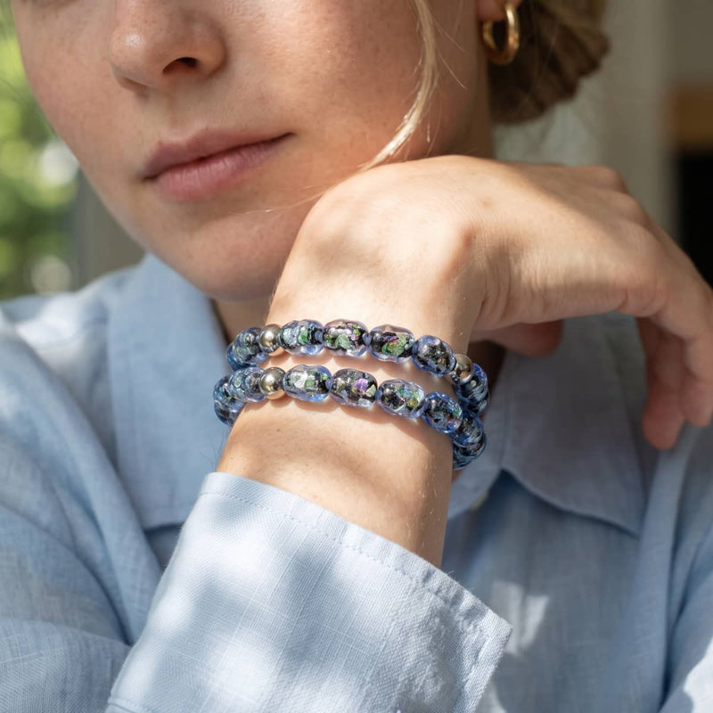 Potion de topaze | Firework Glass Bracelet Micro Pebble