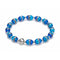 Cobalt Coast | Tiger Glass Oval Bracelet
