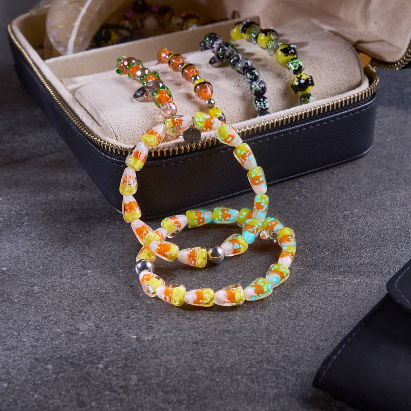 Sugar Spell | Firefly Glass Candy Corn Bracelet